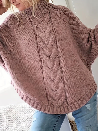 Judith | Cable-Knit High-Neck Sweater