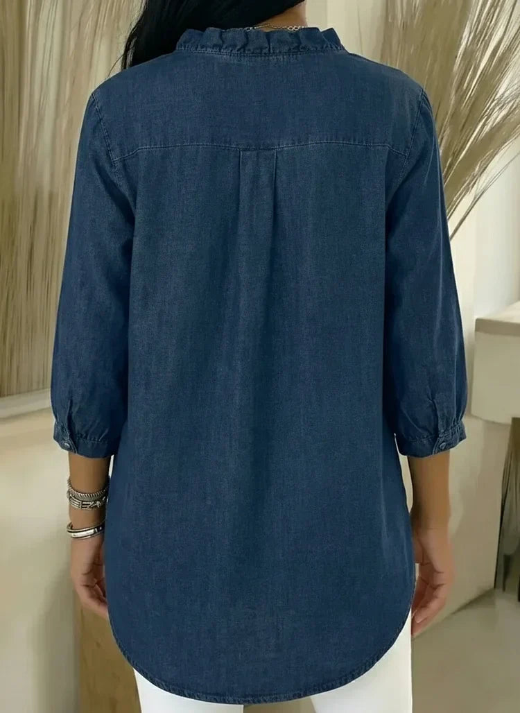 Lillian | Stylish Ruffle Mid Sleeve Blouse