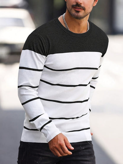 Rory | Colour-Block Striped Pullover