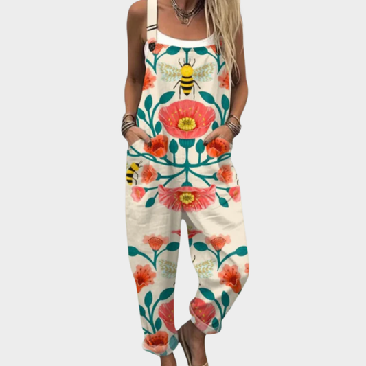 Helen | Comfortable Retro Art Jumpsuit