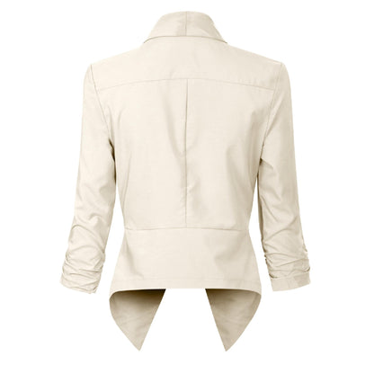 Beverly | Draped Open-Front Blazer