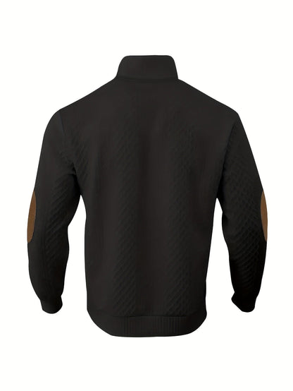 Rowland | Textured Stand-Collar Pullover