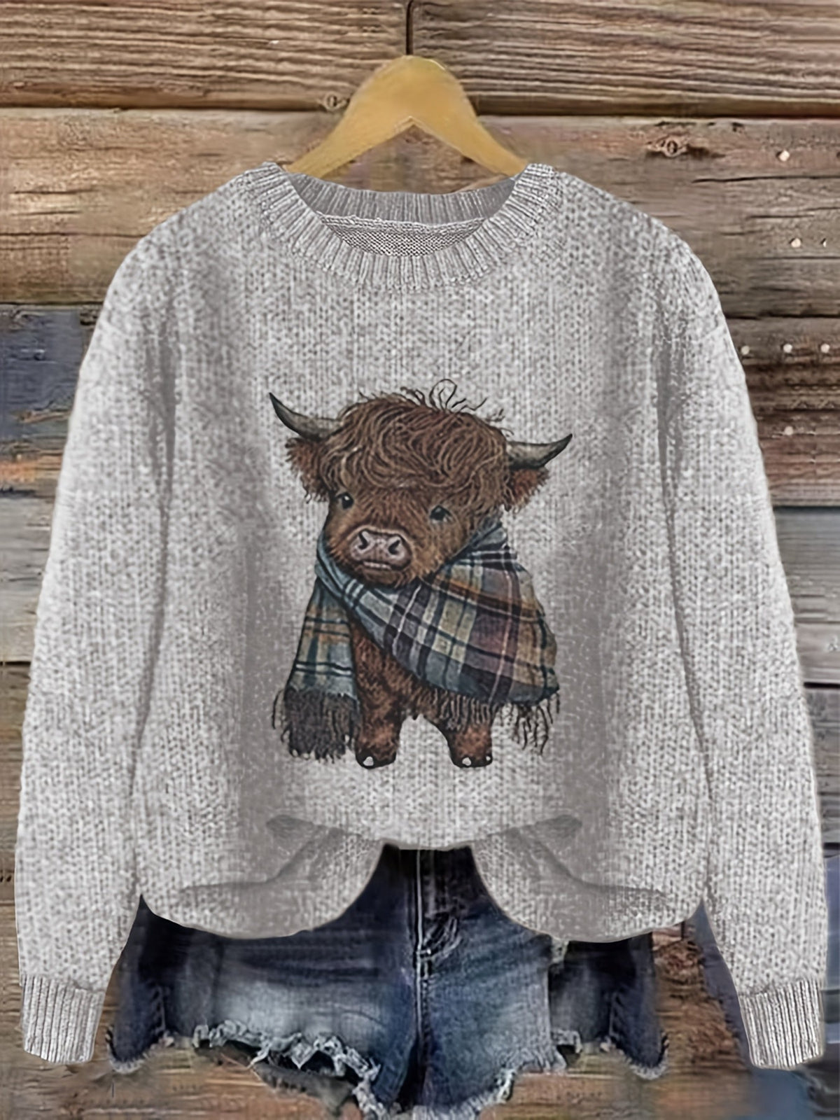Bonnie | Cosy Highland Cow Pullover