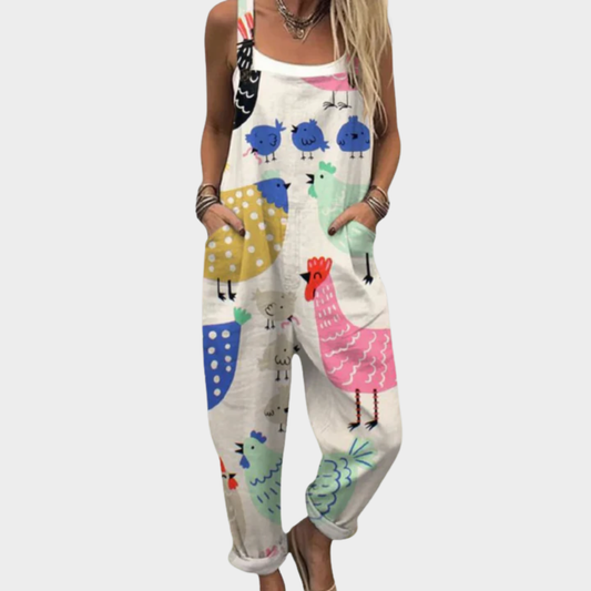 Avril | Comfortable Animal Printed Jumpsuit