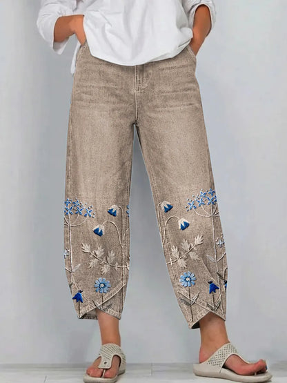 Georgina | Casual Floral Loose Pants