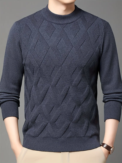 Leland | Textured Mock-Neck Jumper