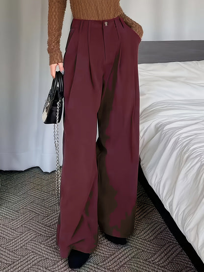 Patricia | Wide-Leg Pleated Trousers