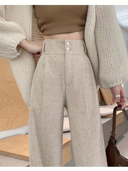 Estella | High-Waisted Wide-Leg Trousers