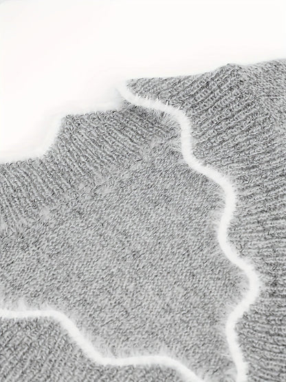 Lydia | Colour-Block V-Neck Sweater
