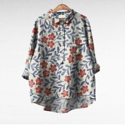 Blythe | Classic Floral Long Sleeve Blouse