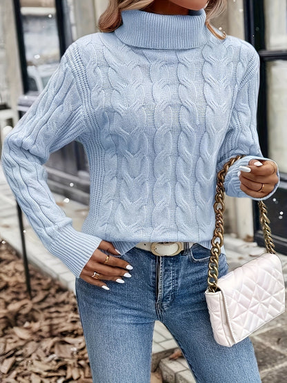 Naomi | Cable-Knit Turtleneck Jumper