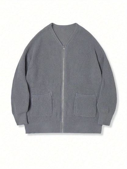 Sheldon | Relaxed Zip-Up Cardigan