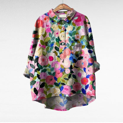 Blythe | Classic Floral Long Sleeve Blouse