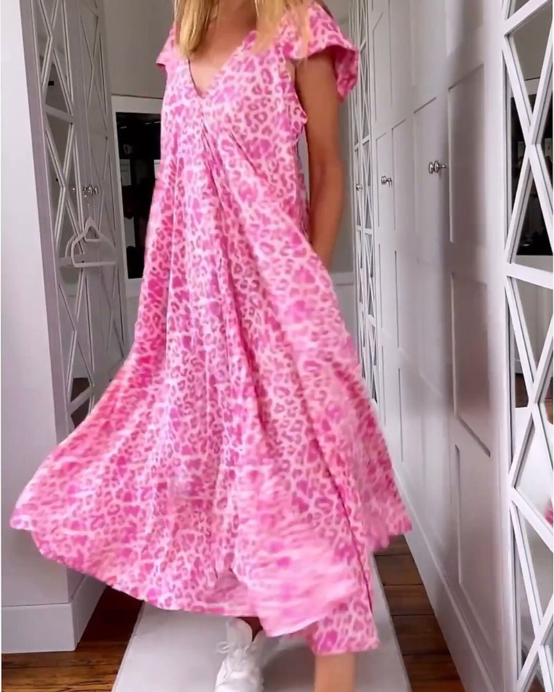 Glaiza | V-Neck Maxi Dress