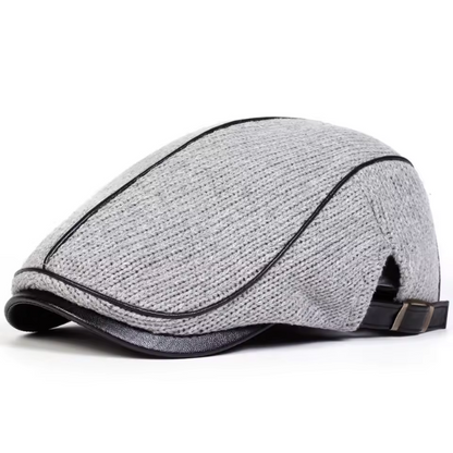 Nelson | Contrast Stitch Flat Cap