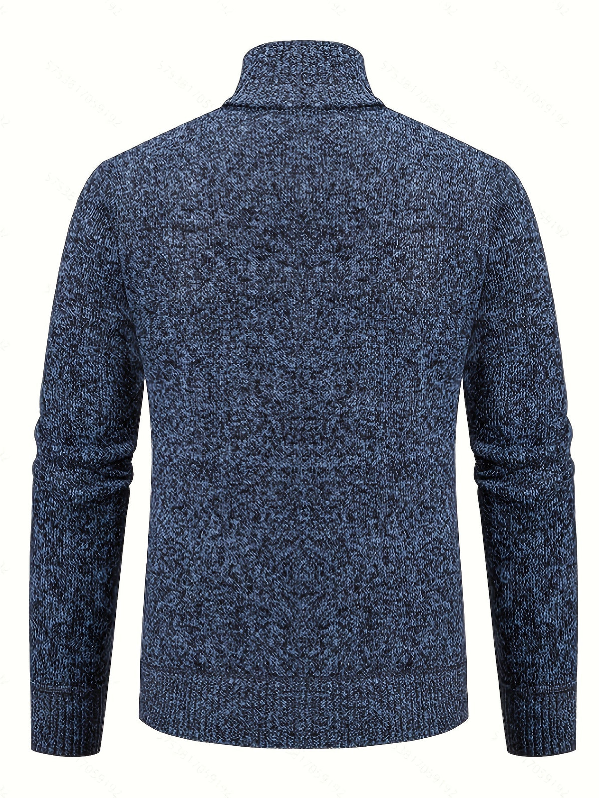 Edmund | Textured Stand-Collar Zip Cardigan