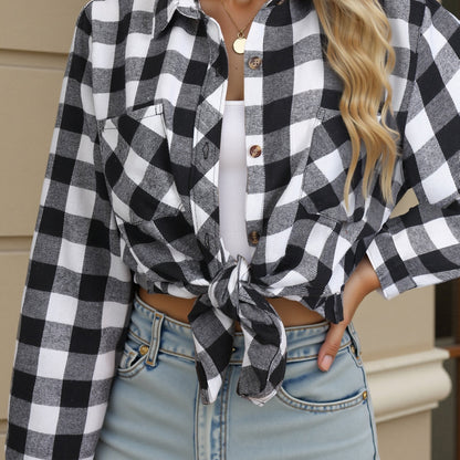 Everly | Checked Button-Up Shirt