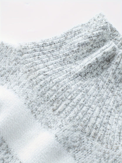 Isolde | Cosy High-Neck Striped Sweater