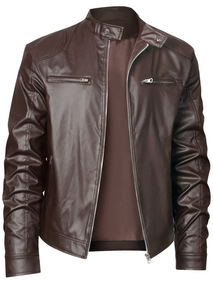 Wallace | Stand-Collar Moto Jacket