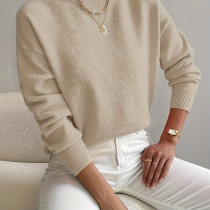 Simone | Relaxed Mock Neck Jumper