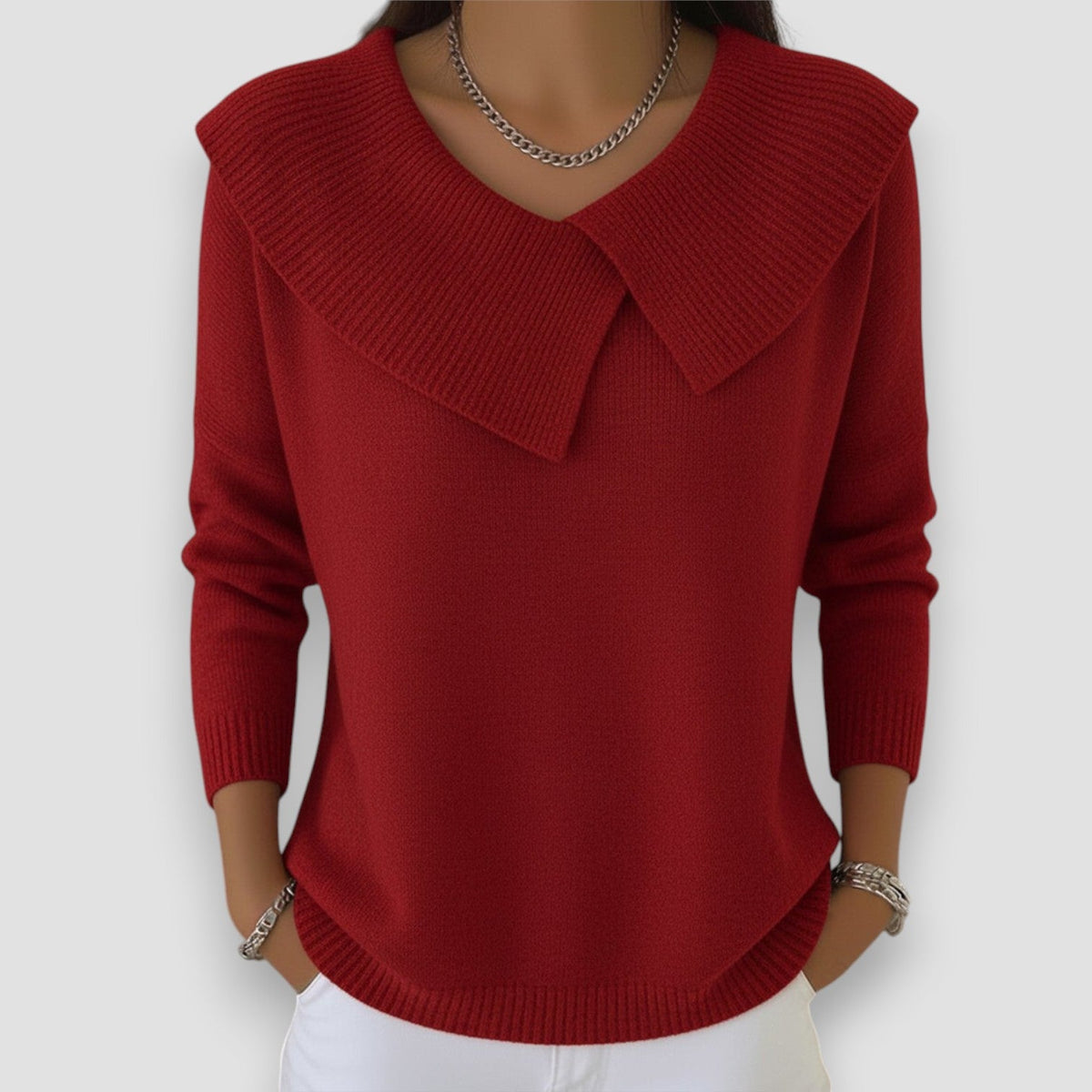Aurora | Cozy Sweater with Soft Collar