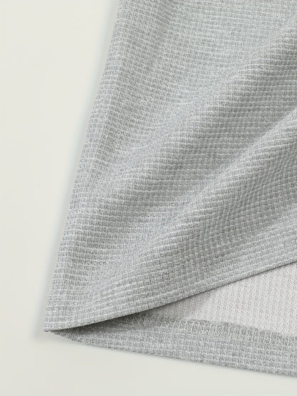 Dawson | Textured Long-Sleeve Henley Shirt