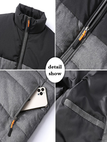 Damian | Quilted Stand-Collar Vest