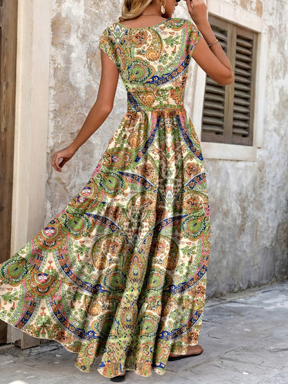 Tabitha | Paisley Print Maxi Dress