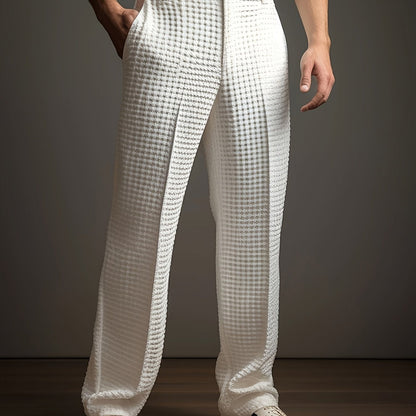 Vaughn | Textured Wide-Leg Trousers