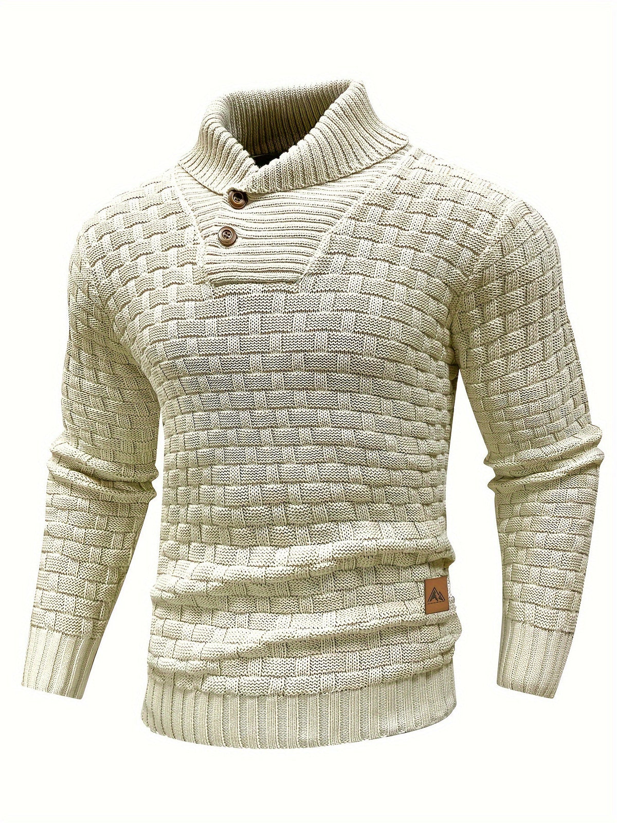 Barrett | Textured Shawl-Collar Jumper