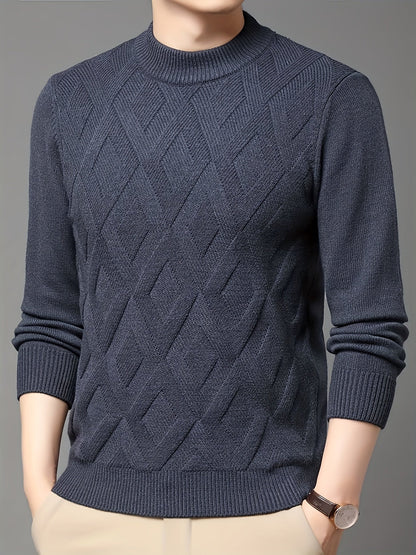 Leland | Textured Mock-Neck Jumper