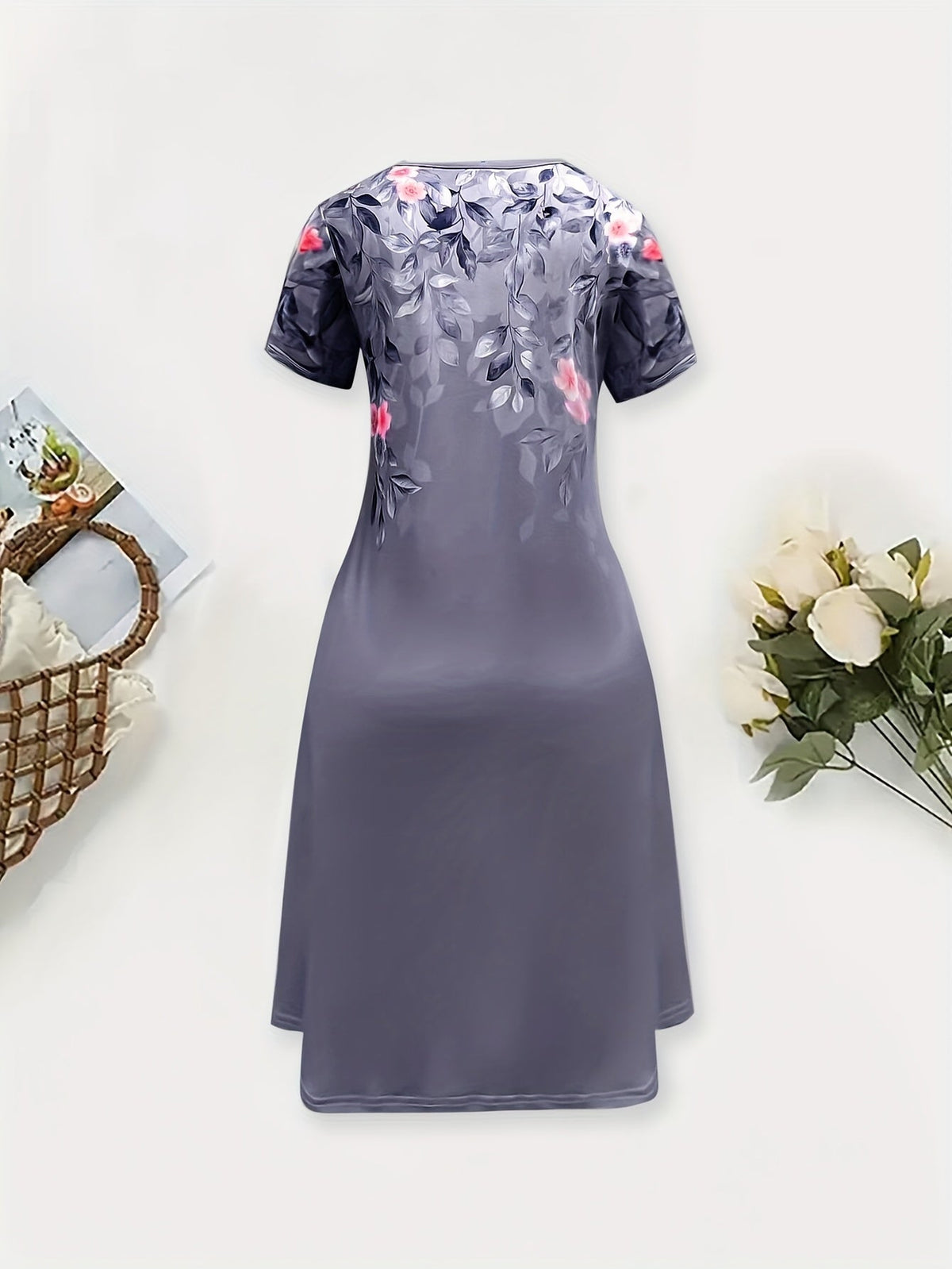 Della | Floral A-Line Midi Dress