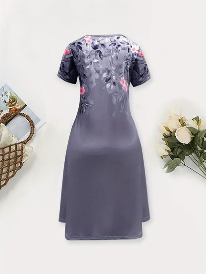 Della | Floral A-Line Midi Dress