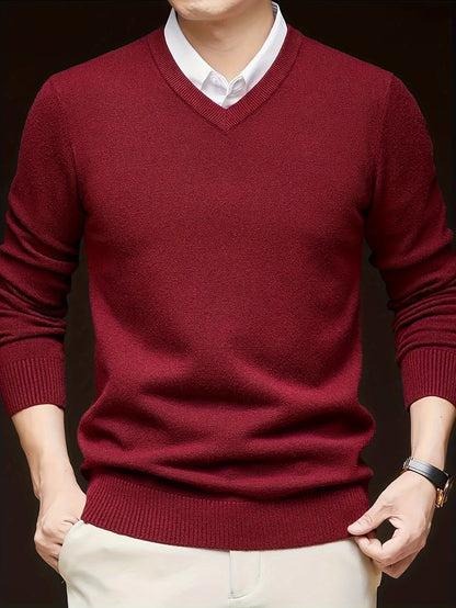 Nigel | Refined V-Neck Jumper