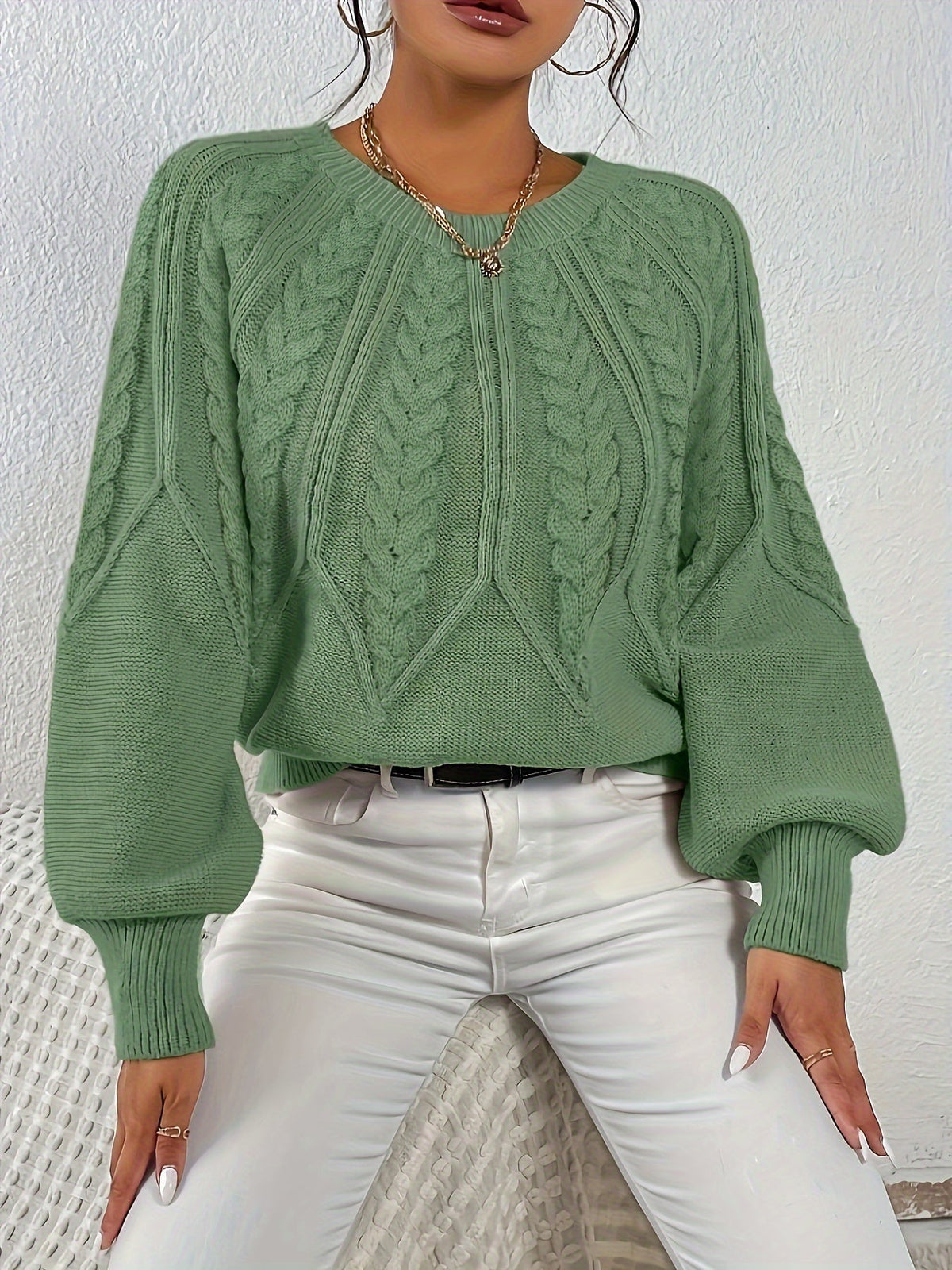 Ophelia | Relaxed Cable-Knit Sweater