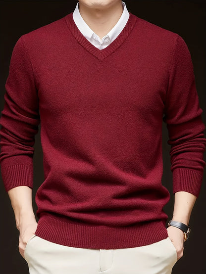 Nigel | Refined V-Neck Jumper