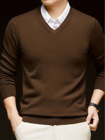 Nigel | Refined V-Neck Jumper