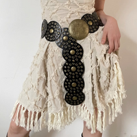Gold buckle black