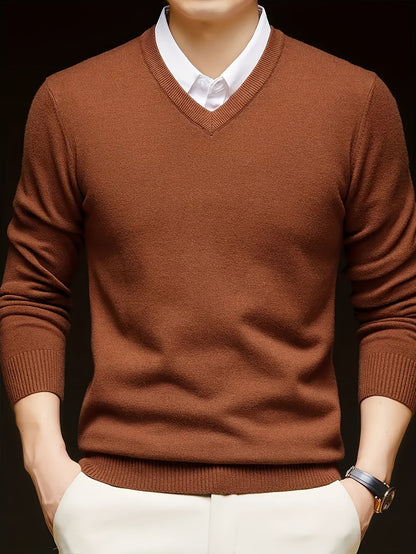 Nigel | Refined V-Neck Jumper