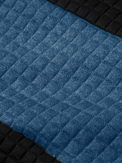 Rutherford | Textured Colour-Block Hoodie