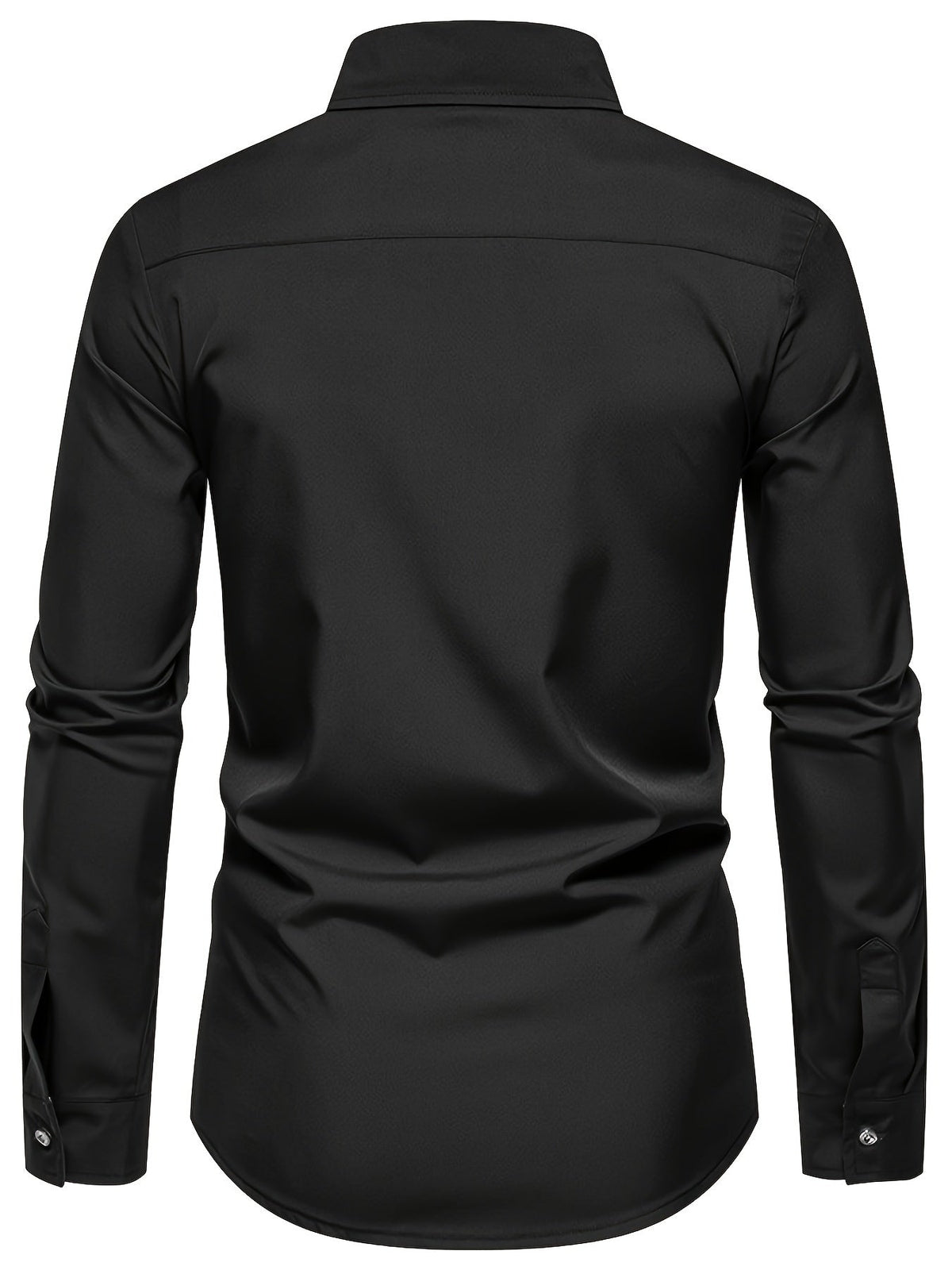 Dorian | Contrast-Trim Long Sleeve Shirt