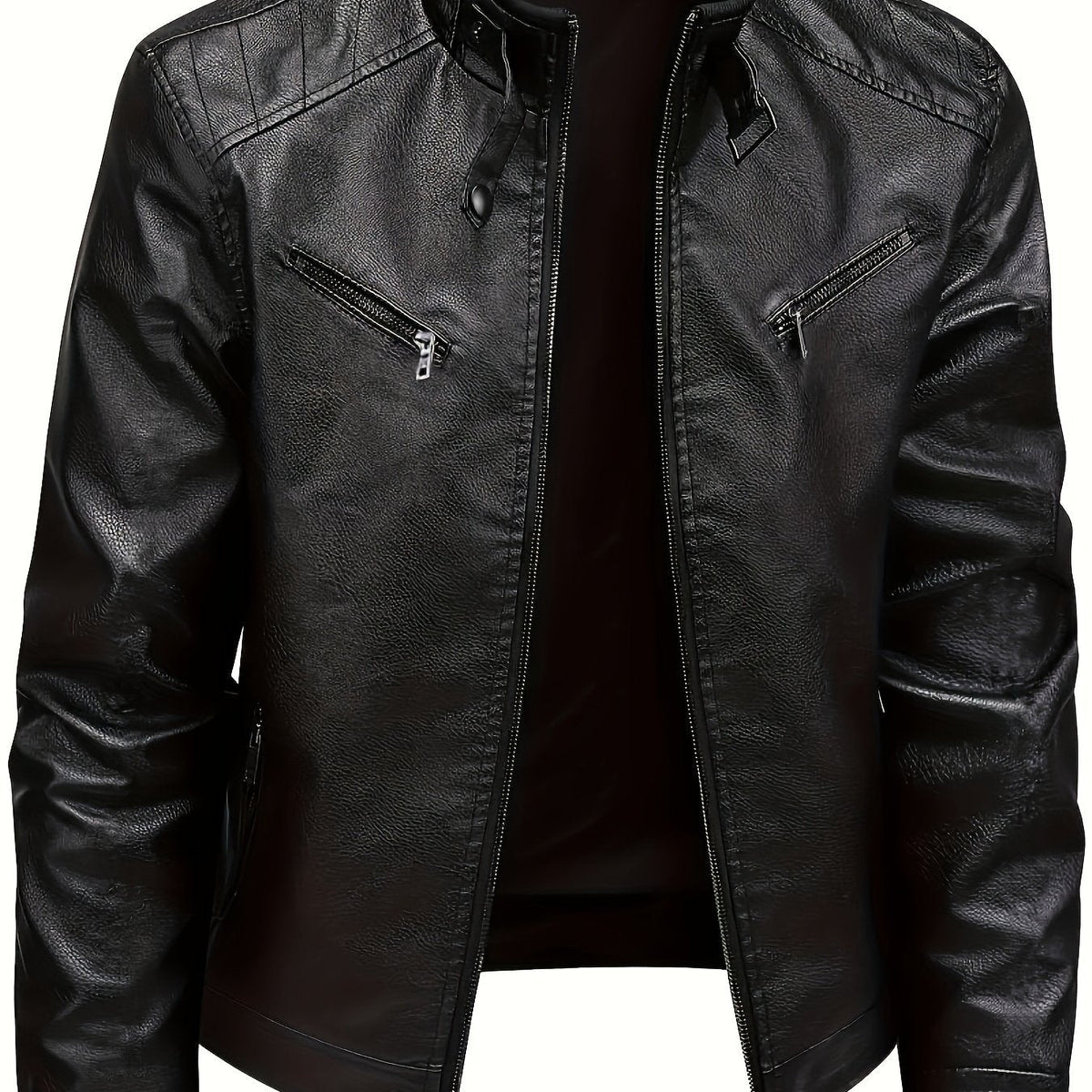 Damon | Classic Stand-Collar Moto Jacket