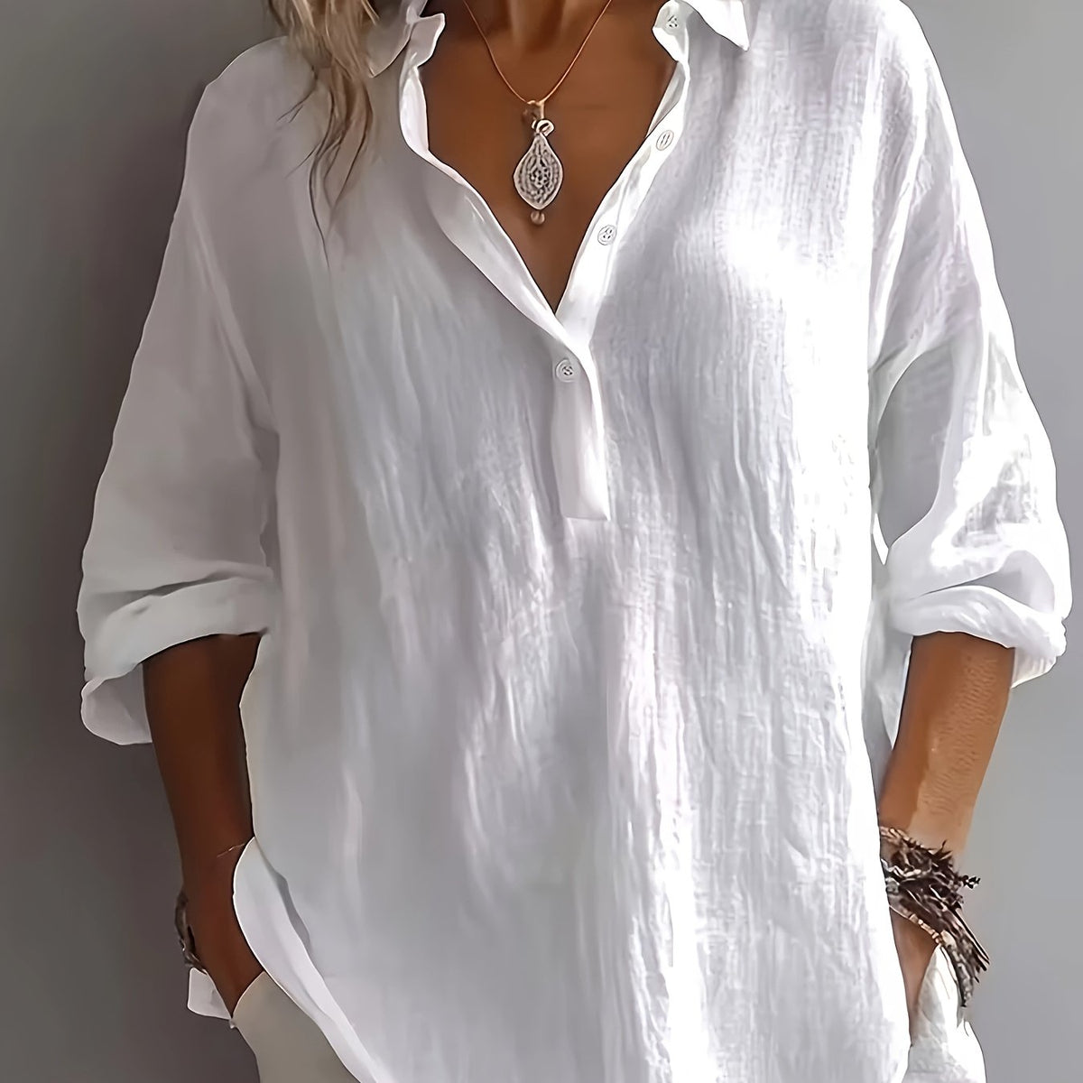 Naomi | Relaxed Collared Shirt