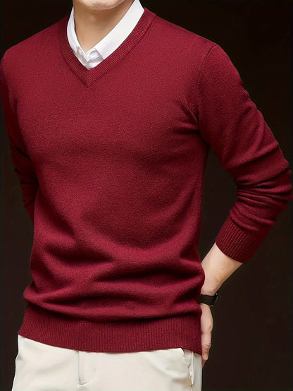 Nigel | Refined V-Neck Jumper