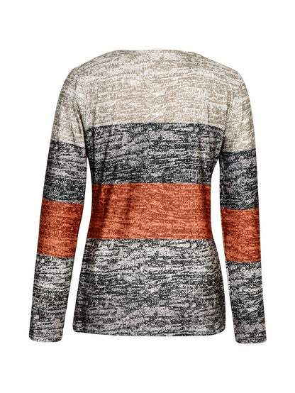 Marissa | Colour-Block Quarter-Zip Top