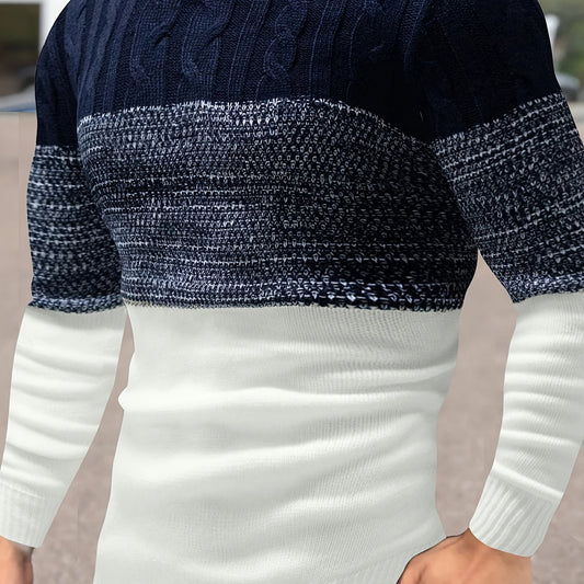 Thatcher | Colour-Block Crew Neck Jumper