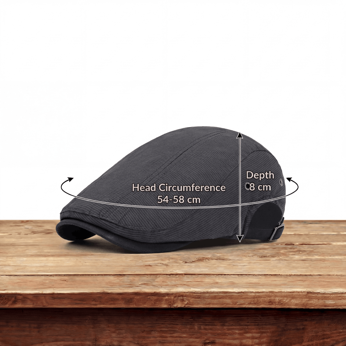 Varen | Classic Everyday Pinstripe Flat Cap