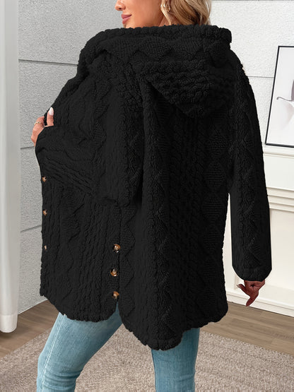 Sloane | Textured Hooded Jacket