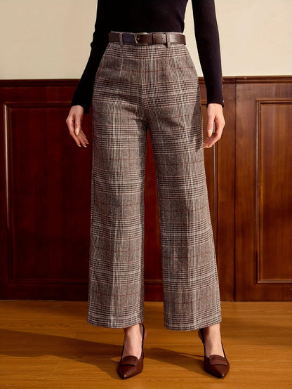 Antonia | Tailored Checked Trousers