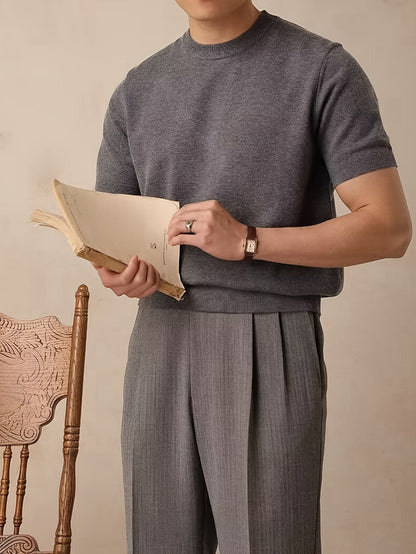 Rowland | Refined Short-Sleeve Knit Top